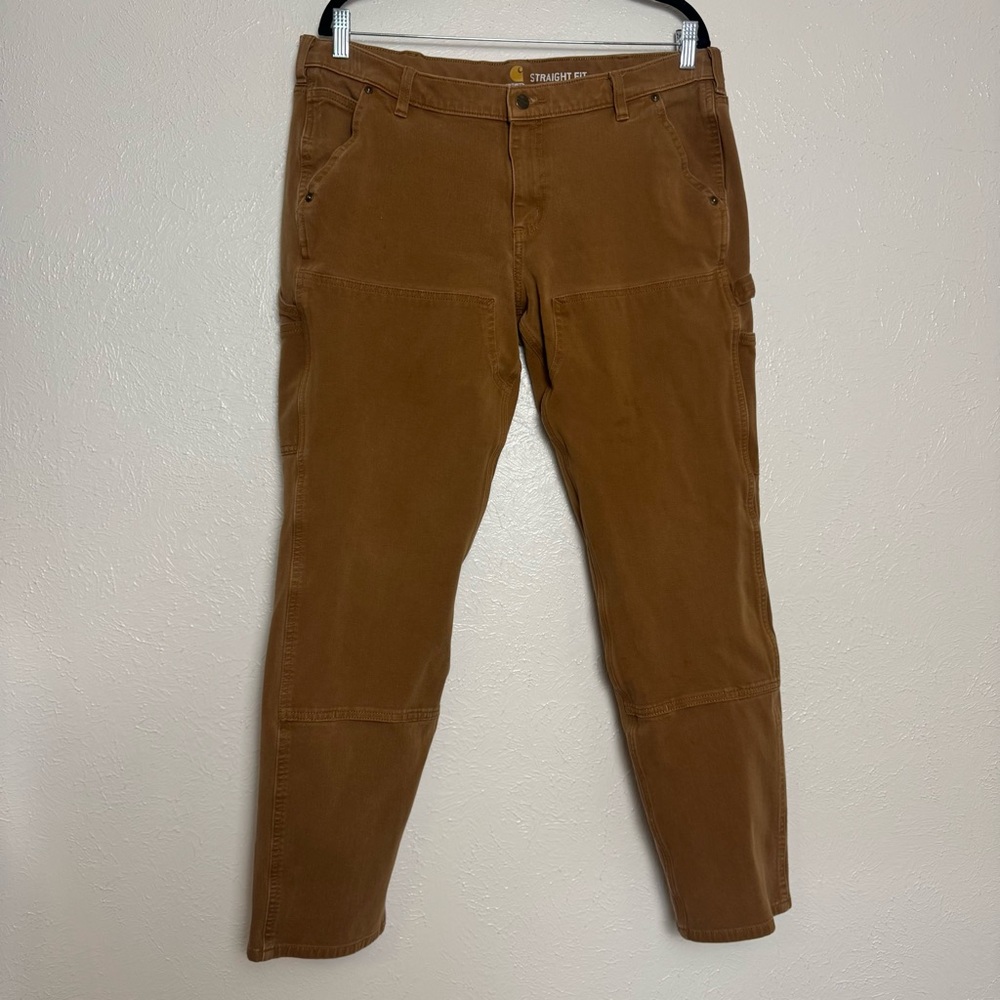Carhartt Straight Fit Brown Work‎ Pants - Picture 6 of 9